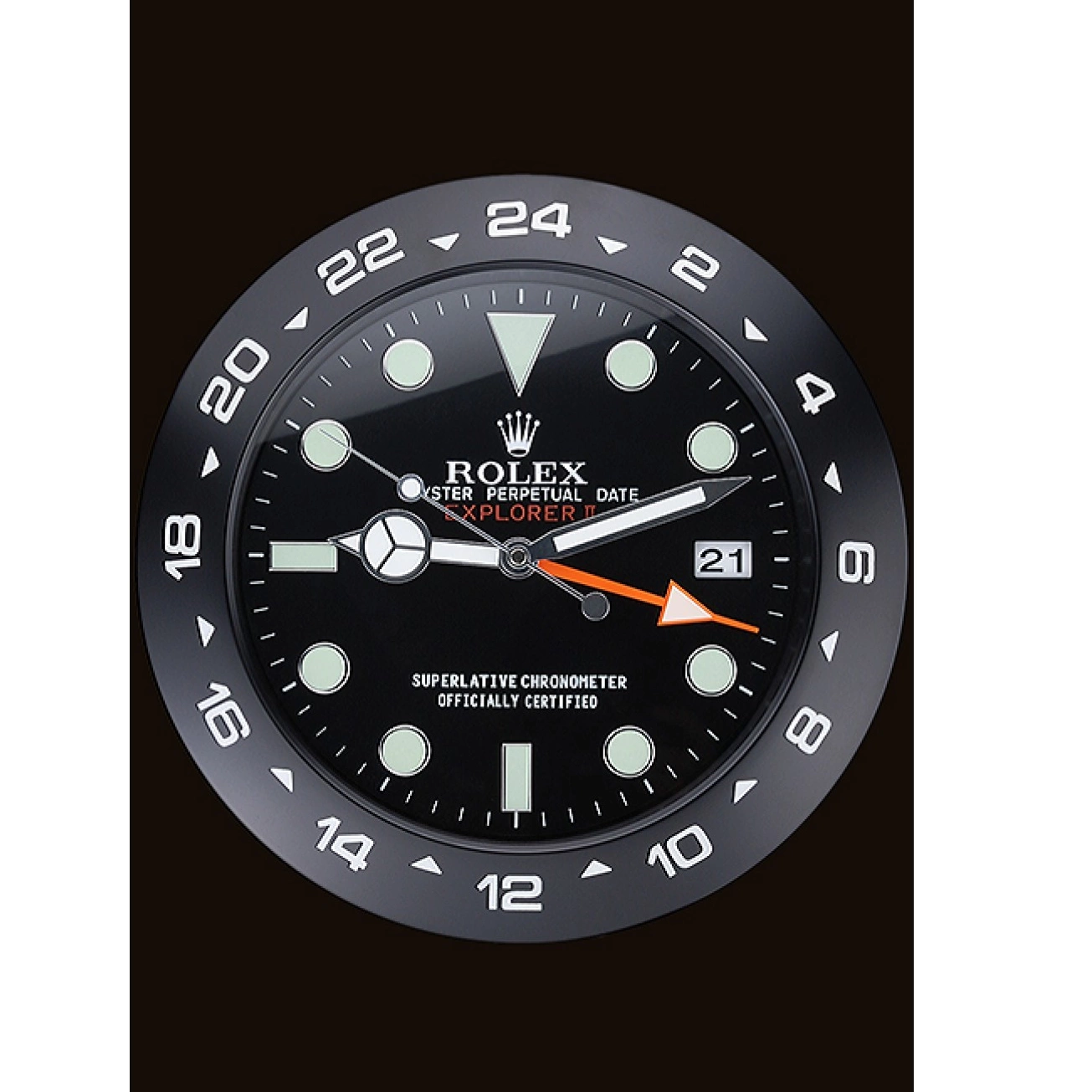 Aaa replica watch Explorer Black Rolex Clock II 622477 Wall 0723